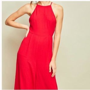 Entro Red Jumpsuit Size Large